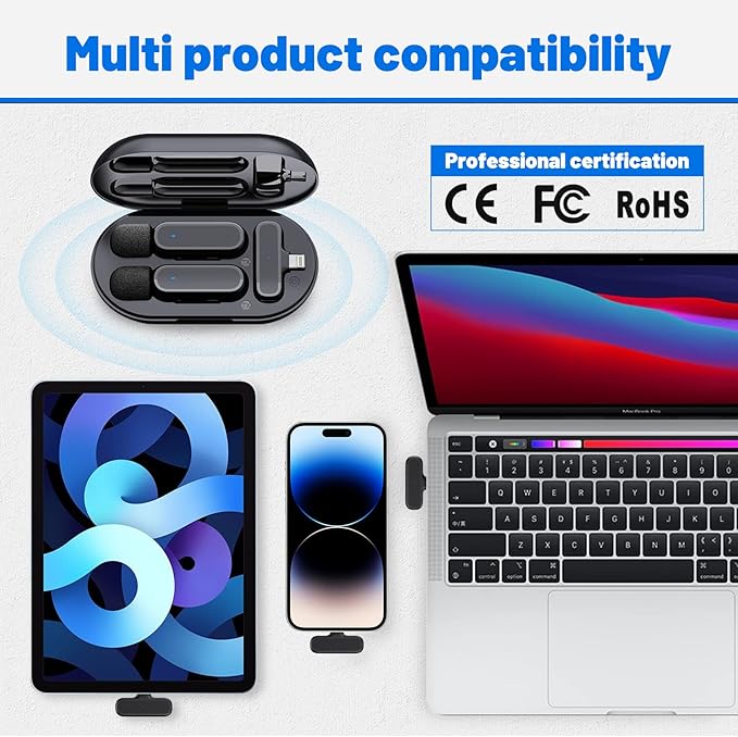 🎤 Micrófono Inalámbrico de Banda al Cuello: Audio Claro + Libertad Total