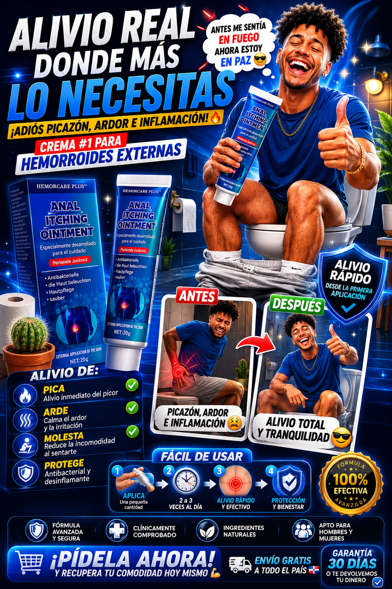 HemorCare Plus™ — Pomada Herbal para el Cuidado y Confort de la Zona Perianal