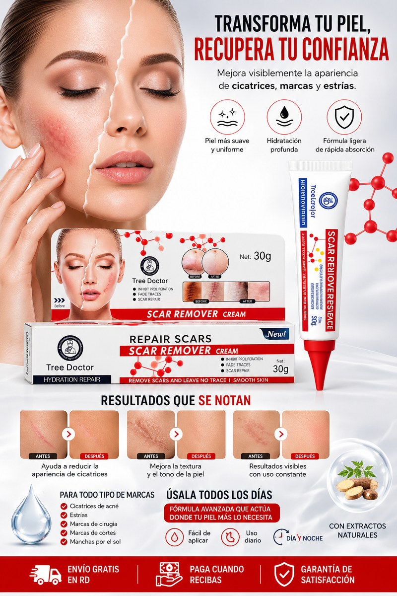 Crema Reparadora de Cicatrices y Marcas
