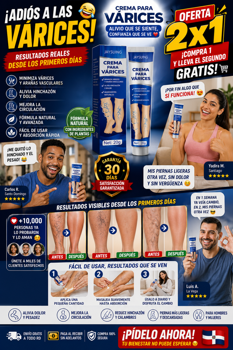 2X1 Crema VenaCare Pro — Mejora la Apariencia de Venas y Arañitas 🌿
