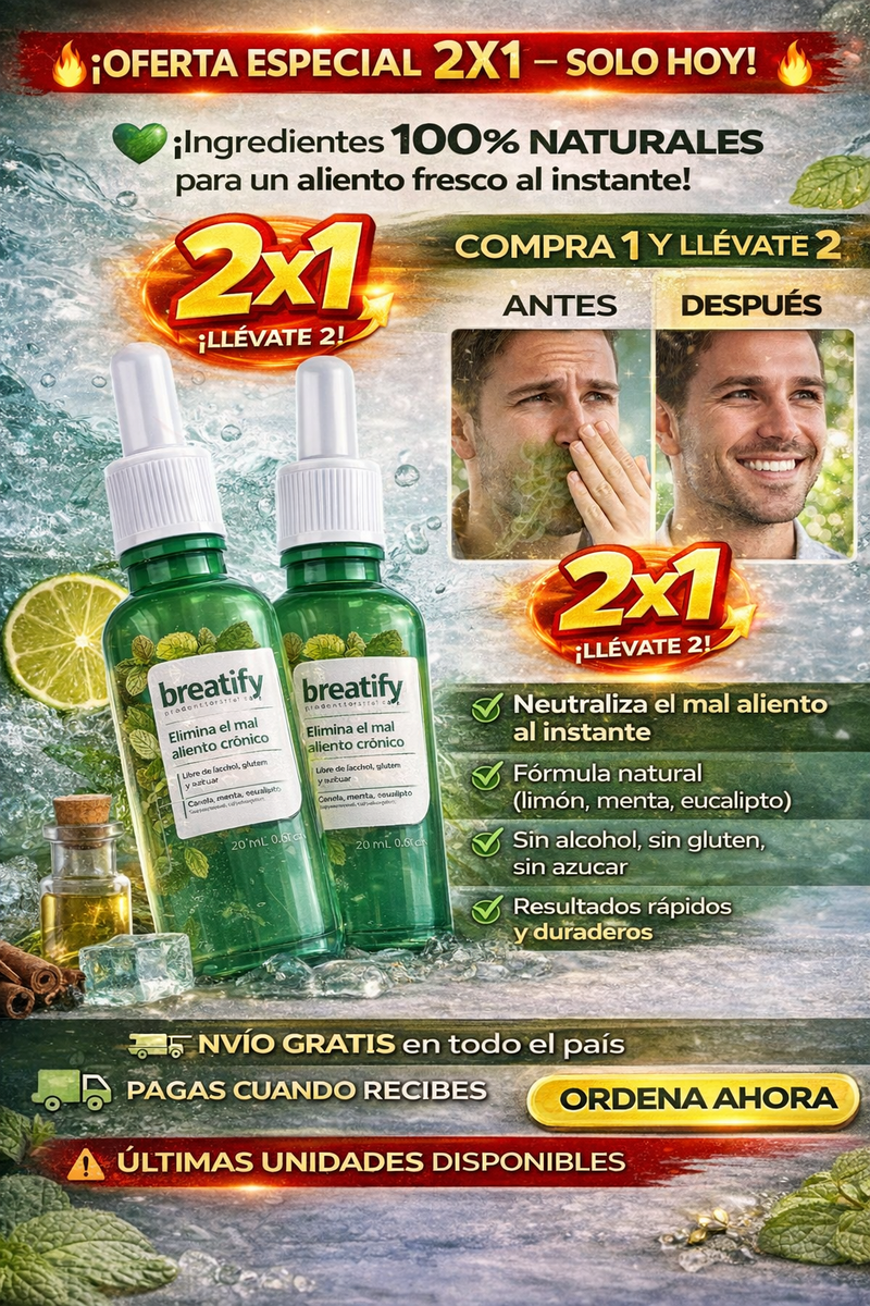 Breatify Fresh Breath – Serum Eliminador de Mal Aliento 🌿