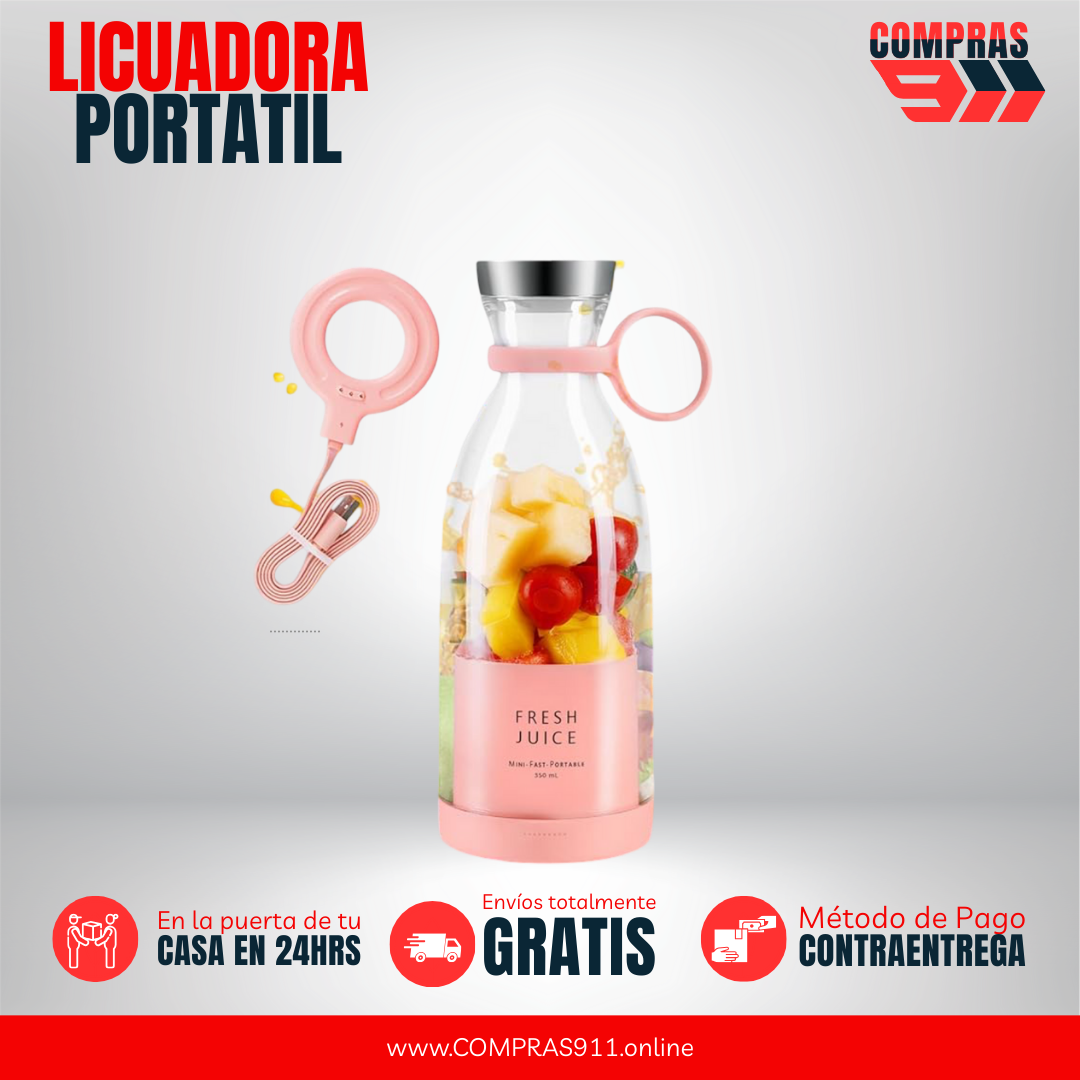 🥤 Batidos y jugos al instante: Mezclador Portátil USB 6 cuchillas