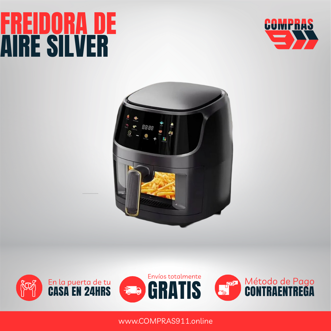 Freidora de Aire Silver Crest 8L – ¡Transforma tu forma de cocinar desde hoy!