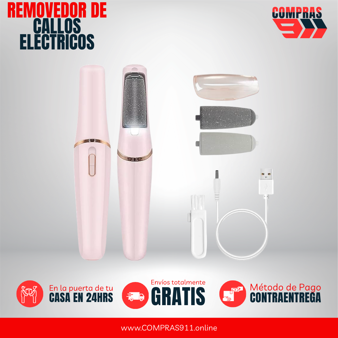 👣 Removedor Eléctrico de Callos – Pies suaves como de salón en tu casa