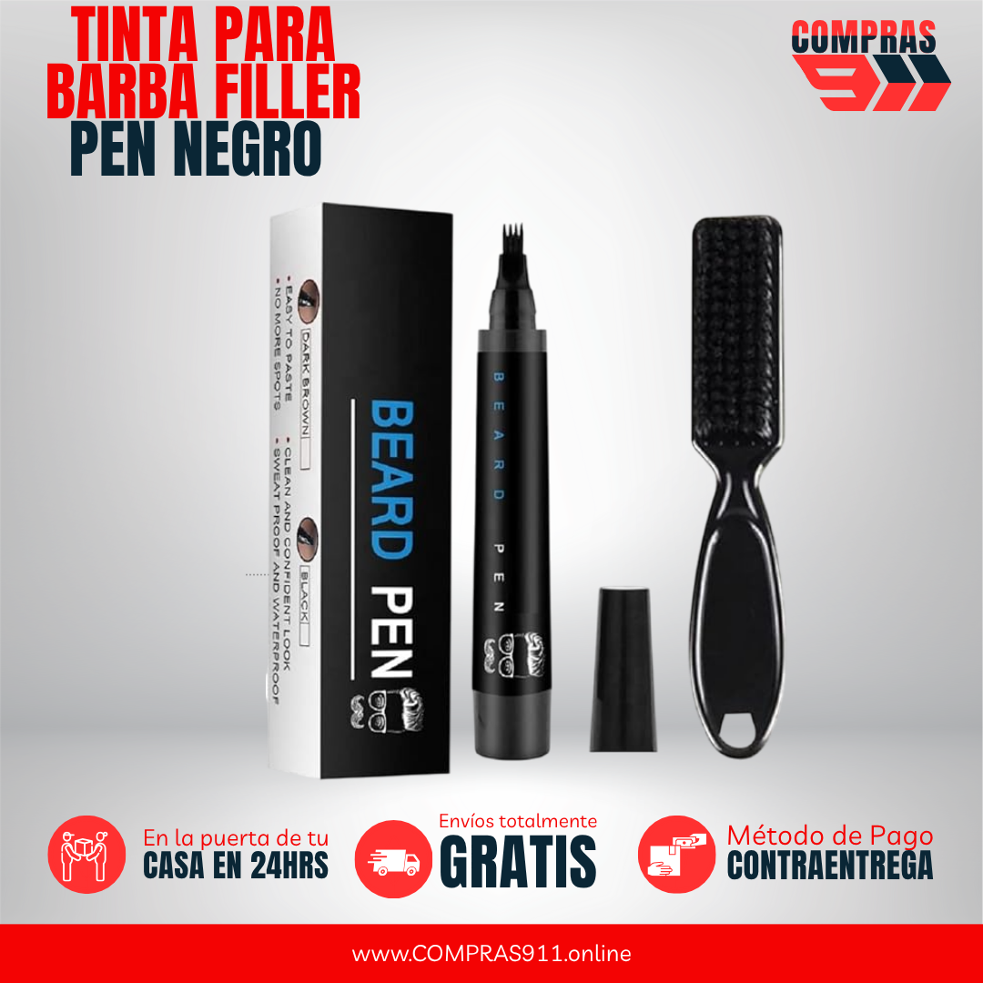 ✍️🎨TINTA PARA BARBA FILLER PEN NEGRO🎨✍️