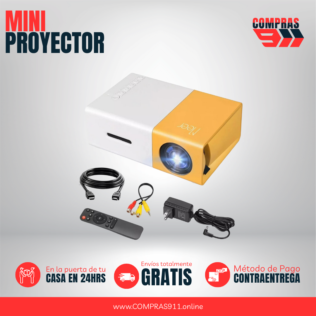 🎥 ¡Cine en casa en solo segundos con el Mini Proyector LED!