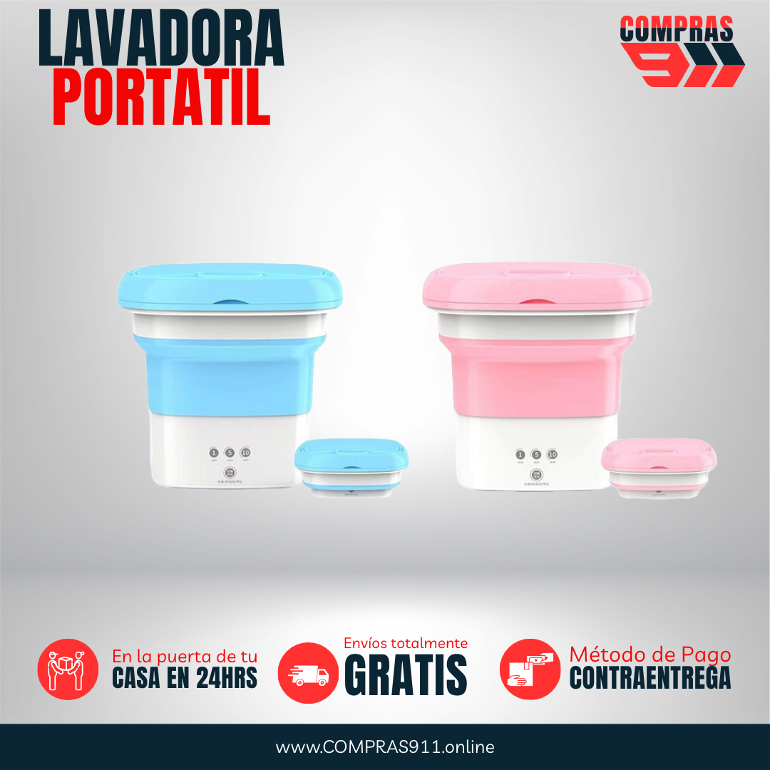 🧺 Mini Lavadora Plegable – Higiene y practicidad en tus manos