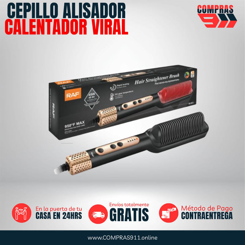 Cepillo Alisador Iónico SM Liters Beauty - Tecnología Anti-Frizz