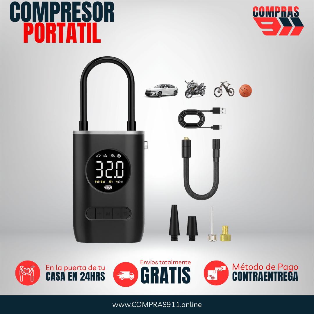🚗💨 Compresor de Aire Portátil🚗💨