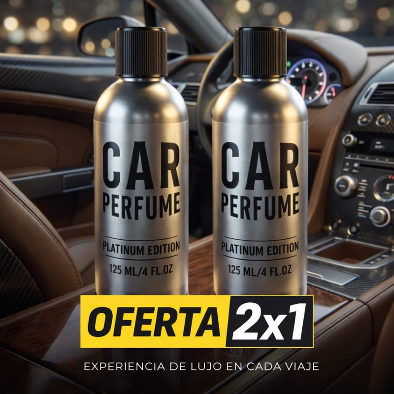 2x1 CarBlock Perfume Premium para Carro - Platinum Edition | Aroma Duradero 6 Meses